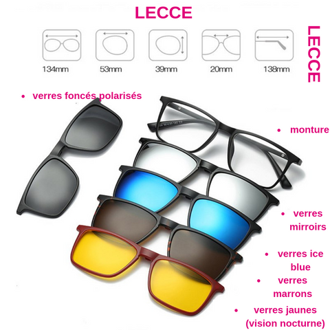 Les LECCE - Lunettes de soleil 5 en 1